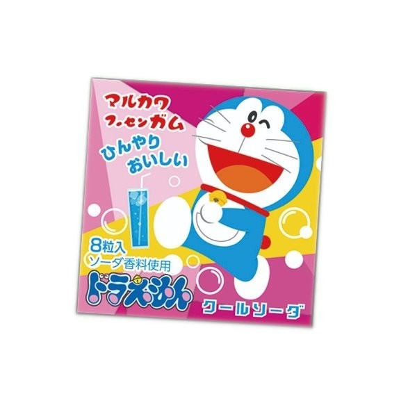 Жевательная резинка "Кот Дораэмон" со вкусом содовой Marukawa 6г, Япония