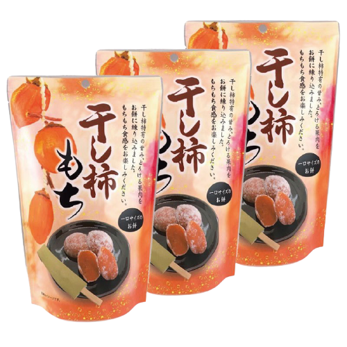 Японские моти с вяленой хурмой Seika в индивидуальной упаковке , 130г Япония