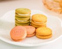 Печенье MACARON с кремовым вкусом и взрывной карамелью, 80 г