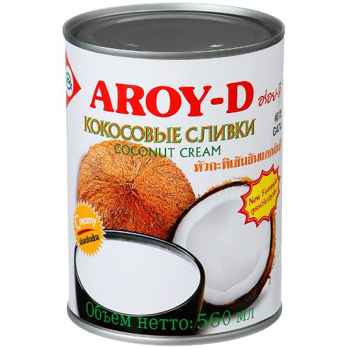 Кокосовые сливки (паста) AROY-D, 560мл