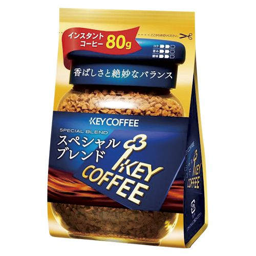 Японский кофе Special Blend, натуральный, растворимый, сублимированный, торговой марки Key Coffee, 80г