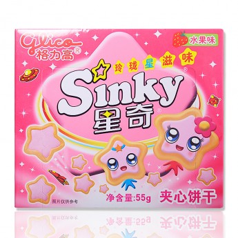 Печенье Sinky с разными вкусами, 55г, Китай