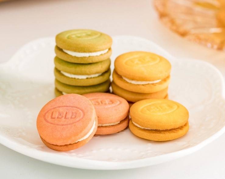 Печенье MACARON со вкусом чая Матча и взрывной карамелью, 80 г 