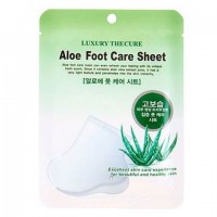 Маска для ног с экстрактом алоэ Aloe Foot Care Sheet, 8мл*2