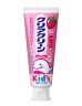 Детская зубная паста для деликатной чистки зубов, вкус клубники, Япония, 70г