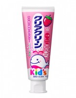 Детская зубная паста для деликатной чистки зубов, вкус клубники, Япония, 70г