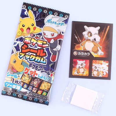 Жевательная резинка Корис (Coris) "Покемон" вкус содовой, + наклейка Pokemon Seal Book, 9,8 г, Япония