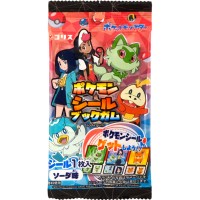 Жевательная резинка Корис (Coris) "Покемон" вкус содовой, + наклейка Pokemon Seal Book, 9,8 г, Япония 