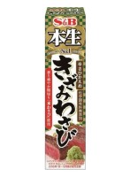 Сырой измельченный васаби Хонсей S&amp;B с пряными специями, 43 г (тюбик), Япония