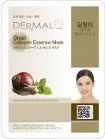 Маска для лица с коллагеном и экстрактом слизи улитки Dermal Snail Collagen Essence Mask, Корея, 23г