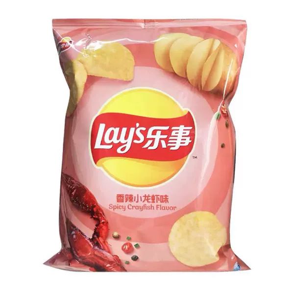 Чипсы Lays со вкусом острых раков, 70г, Китай