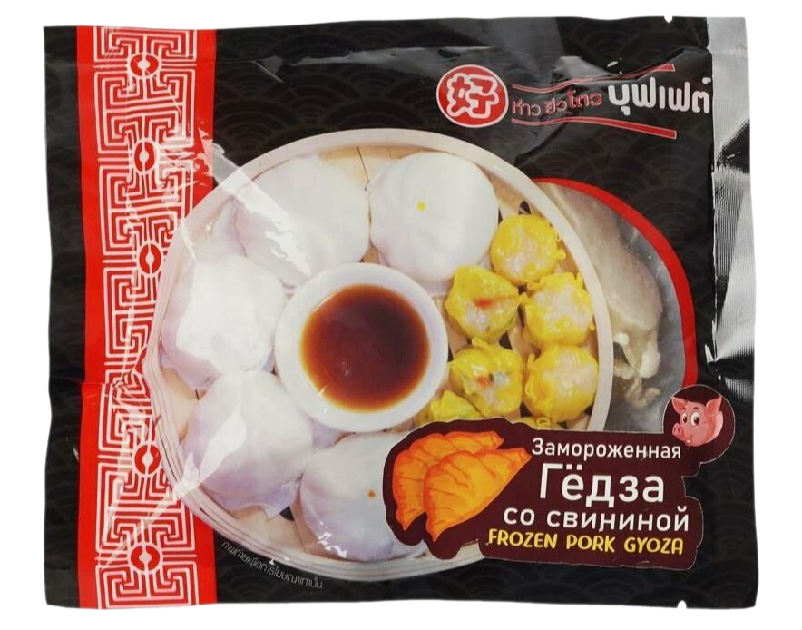 Замороженный пельмени Гедза со свининой, капустой и лукой, 6 шт, 120 г, Таиланд