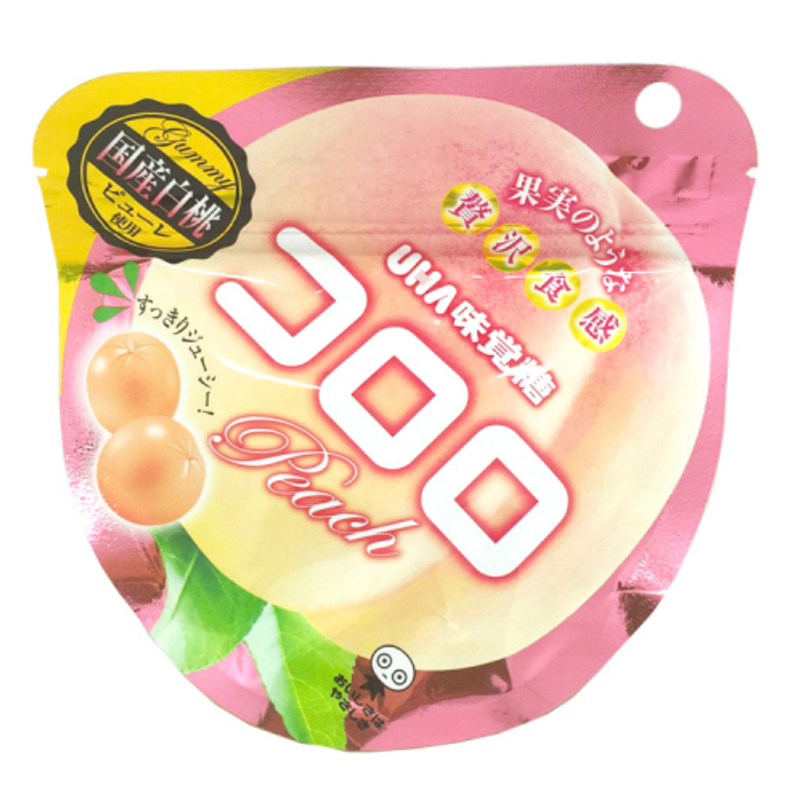 Мармелад UHA со вкусом белого персика, 52г