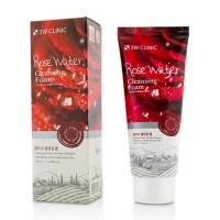 Пенка для умывания 3W Clinic Rose Water Foam Cleansing с розовой водой, 100мл