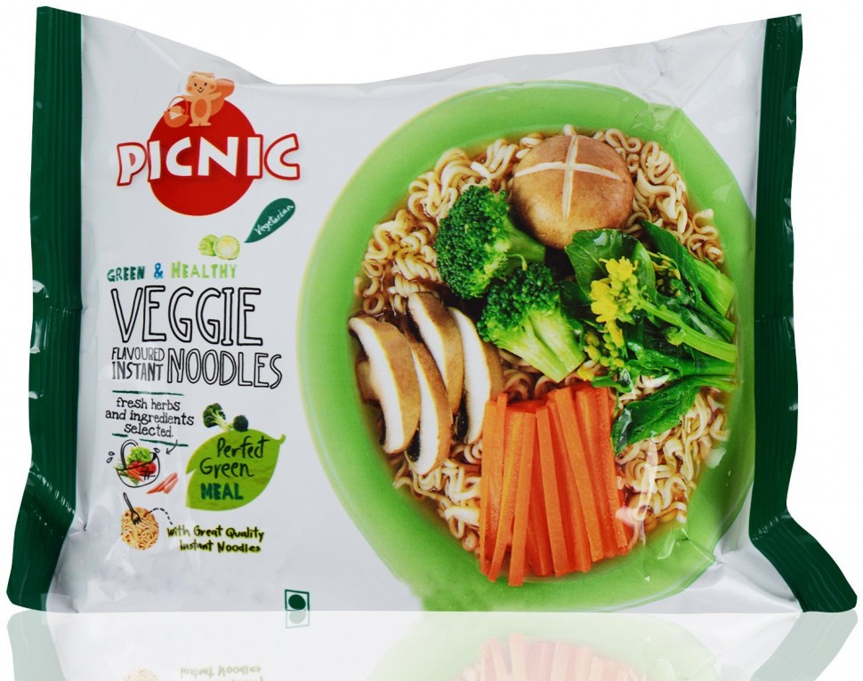 Лапша быстрого приготовления PICNIC Veggie Noodles с овощами,70г, Таиланд