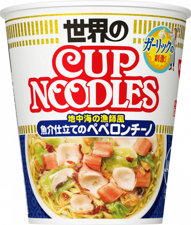 Лапша быстрого приготовления рамен с морепродуктами и пеперончино Nissin Cup Noodles, 71г Япония