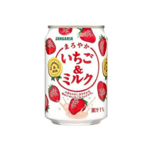 Клубничный напиток со сливками негазированный Sangaria Strawberry & Milk,, 275мл Япония