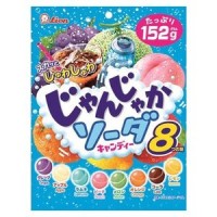 Леденцы со вкусом газировок: кола, раменэ, мирин, сидр, персик, дыня, виноград, лимонад Lion, 152г Япония