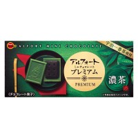 Шоколад с зеленым чаем New Alfort и печеньем внутри, 59г, Япония