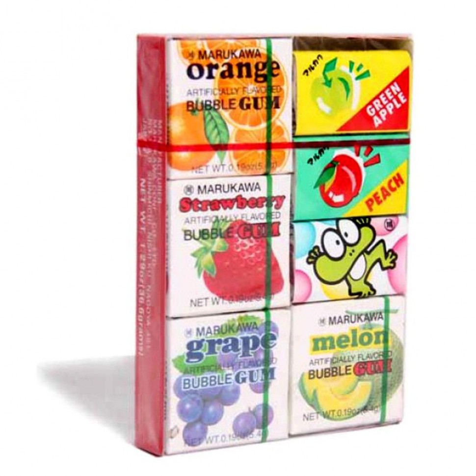 Жевательная резинка "Marukawe" ассорти 7 вкусов, Япония