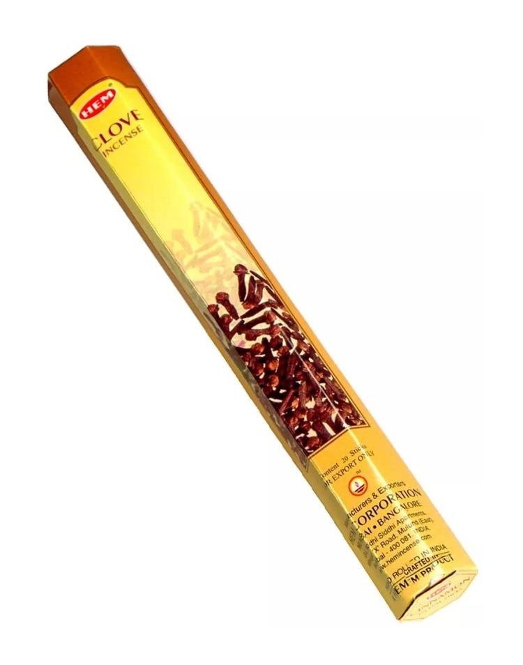 Благовония Гвоздика Clove HEM, 20 шт, Индия