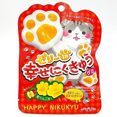 Мармелад яблочный "Счастливые лапки" с медовой начинкой Senjaku, 30 г, Япония