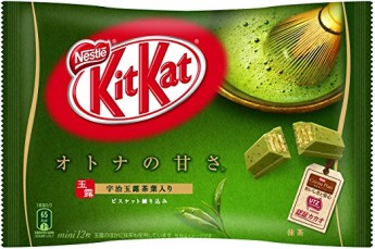 Японский Кит-Кат с зеленым чаем Матча-латте, 12 шт, 135,8 г, Япония