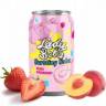 Напиток Bubble чай Lady Boba со вкусом персика и клубники, 320мл, Тайвань