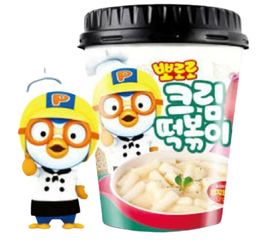 Рисовые ТОКПОККИ с сливочно-кремовым соусом Пороро Ттеокбокки GRUNAMU 115г Корея