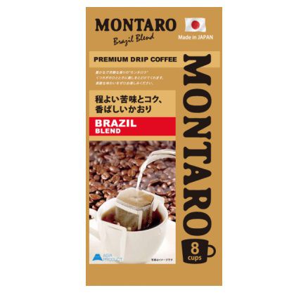 Японский молотый кофе MONTARO Brazil Blend в пакетике-фильтре, 56 г (7г х 8шт)