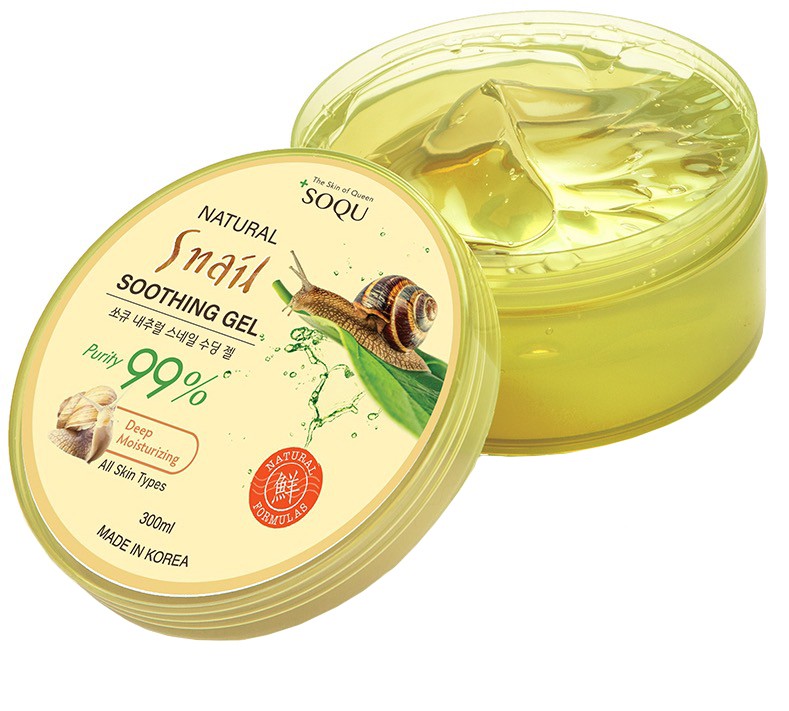 Универсальный гель с муцином улитки 99% Natural SOQU, 300г, Корея