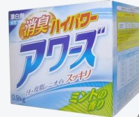 Стиральный порошок с отбеливающими компонентами аромат мяты, 900г, Япония