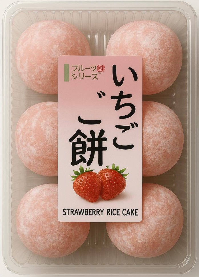 Японские Моти Дайфуку с Клубникой Kubota Seika 6шт 160г Япония