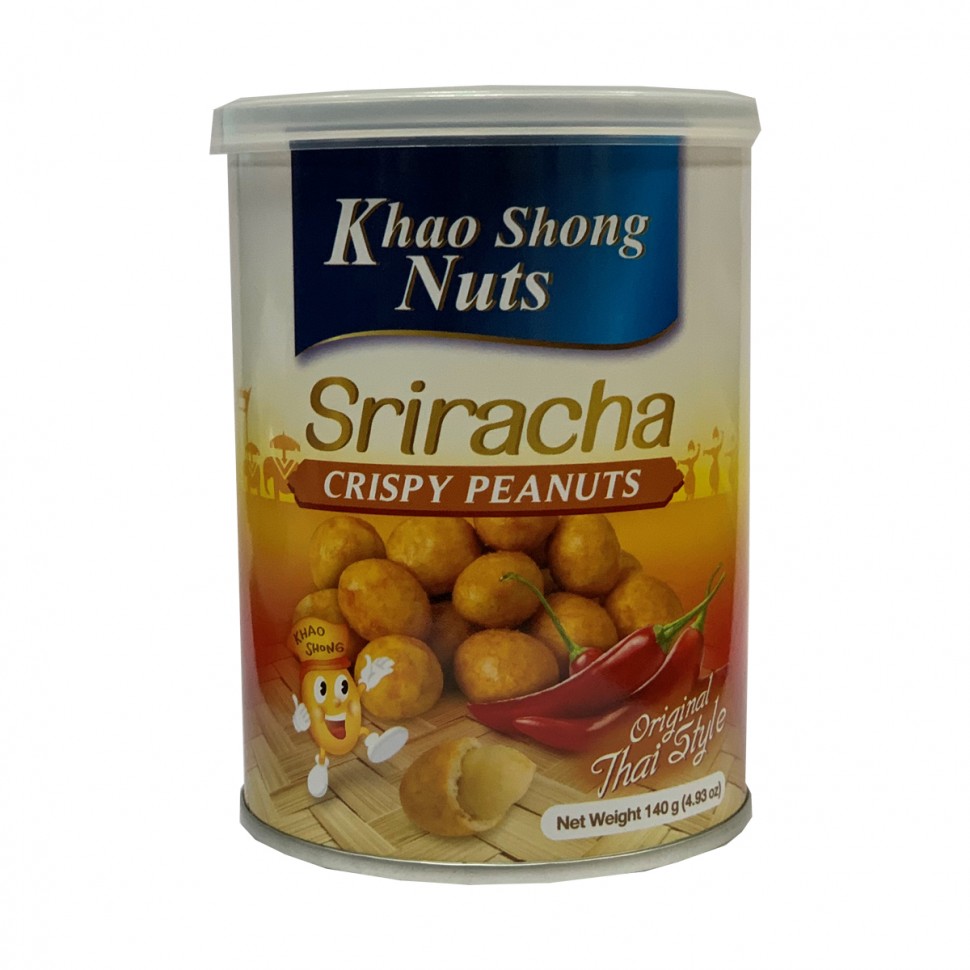 Арахис Khao Shong Nuts вкус шрирачи, 140г, Таиланд