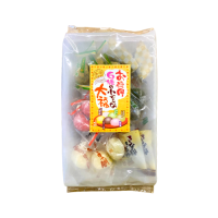 Моти Дайфуку Ассорти 6 японский вкусов: Соевый соус, Кунжут и Кинако, Маття и Адзуки, Кинако и Грецкий орех, Бобовая паста Анко,Сакура;(16шт) 220г Kubota Seika Япония