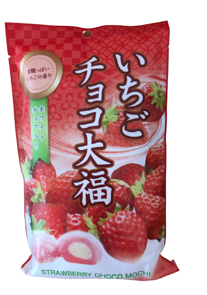 Японские моти Дайфуку с клубникой и начинкой из белого шоколада Seiki в индивидуальной упаковке , 160г Япония