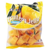 Манговое желе с кусочками кокоса в индивидуальных упаковках ABC Fruitery Jelly Mango Funny Hippo, 10 штук, 285 г, Тайвань