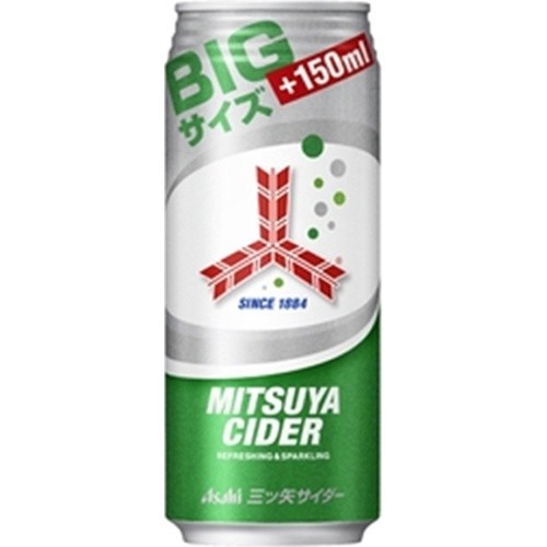 Сладкий газированный напиток Мицуя Сидр с кислинкой Mitsuya Cider Asahi Soft Drinks, 500 мл, Япония