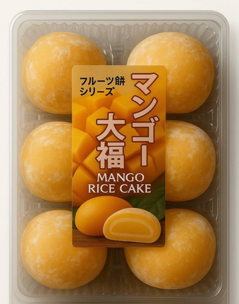 Японские Моти Дайфуку с Манго Kubota Seika 6шт, 160г, Япония 