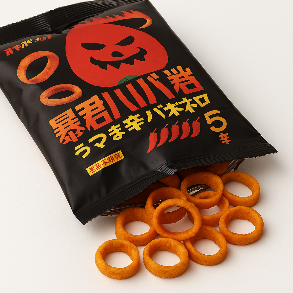 Острые картофельные колечки  с перцем хабанеро,TOHATO INC, Япония 50г