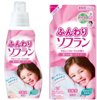Кондиционер для белья "Soflan мягкое прикосновение", Япония, 650мл