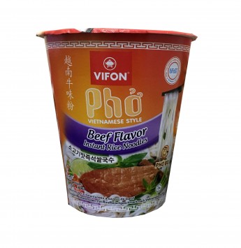Рисовая лапша быстрого приготовления VIFON со вкусом говядины, Вьетнам, 60г