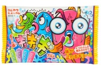 Жевательная резинка "Безумная рыбка" меняющая фруктовые вкусы Marukawa Crazy Fish , 4 палочки, Япония