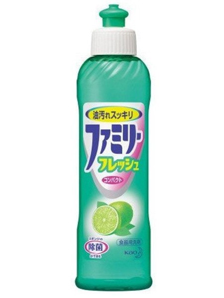 Средство для мытья посуды, овощей и фруктов Kao Family Лайм, 270мл, Япония