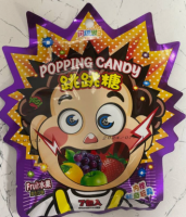 Леденцы шипучие со вкусом фруктов Popping candi, 7г