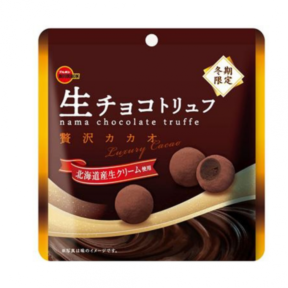 Трюфели шоколадные с ликером и миндалем Bourbon (Бурбон) Luxury Cacao, 50г Япония