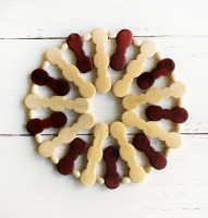 Подставка под горячее, Круглый бамбук