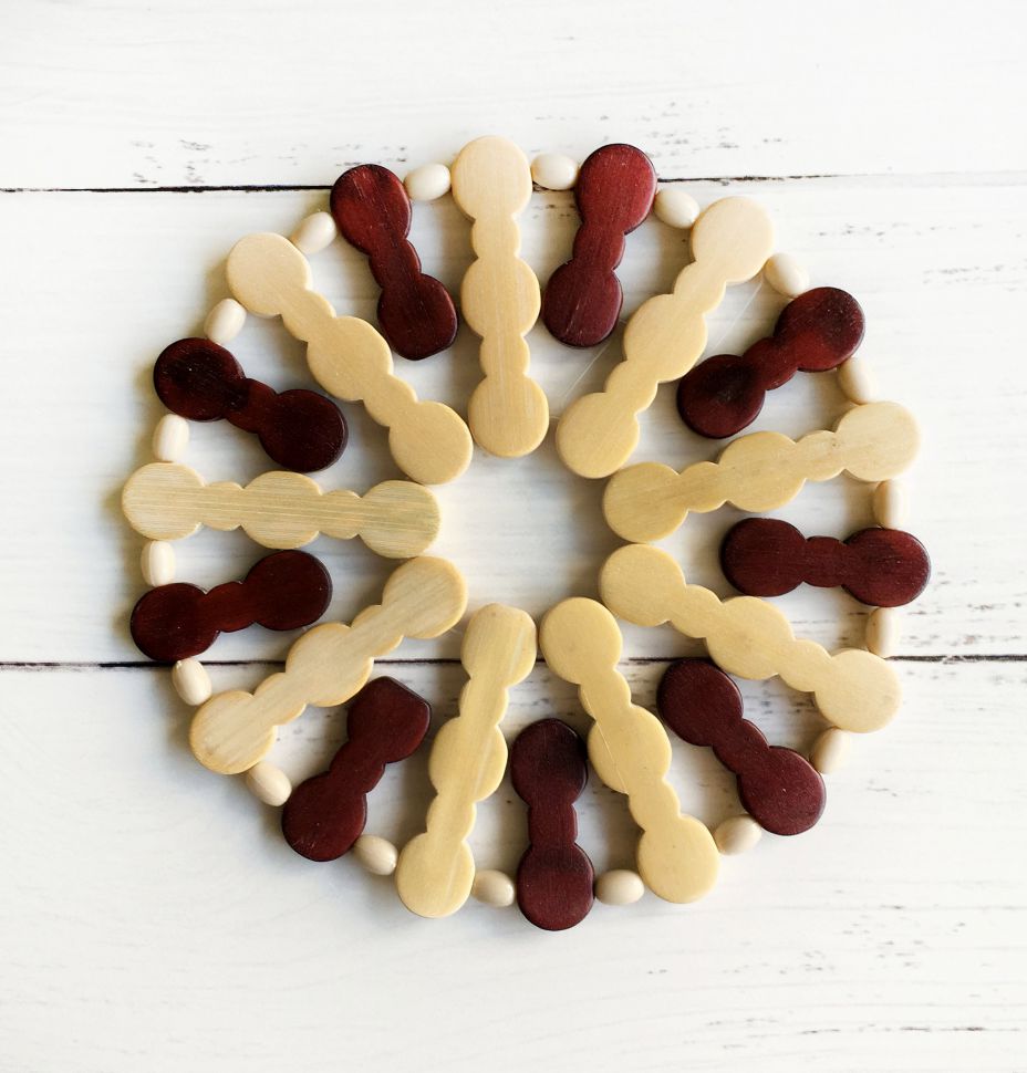 Подставка под горячее, Круглый бамбук