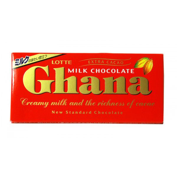 Молочный шоколад Ghana Lotte, 70г