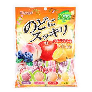 Карамель леденцовая  Kasugai Фруктовая, Япония, 118г